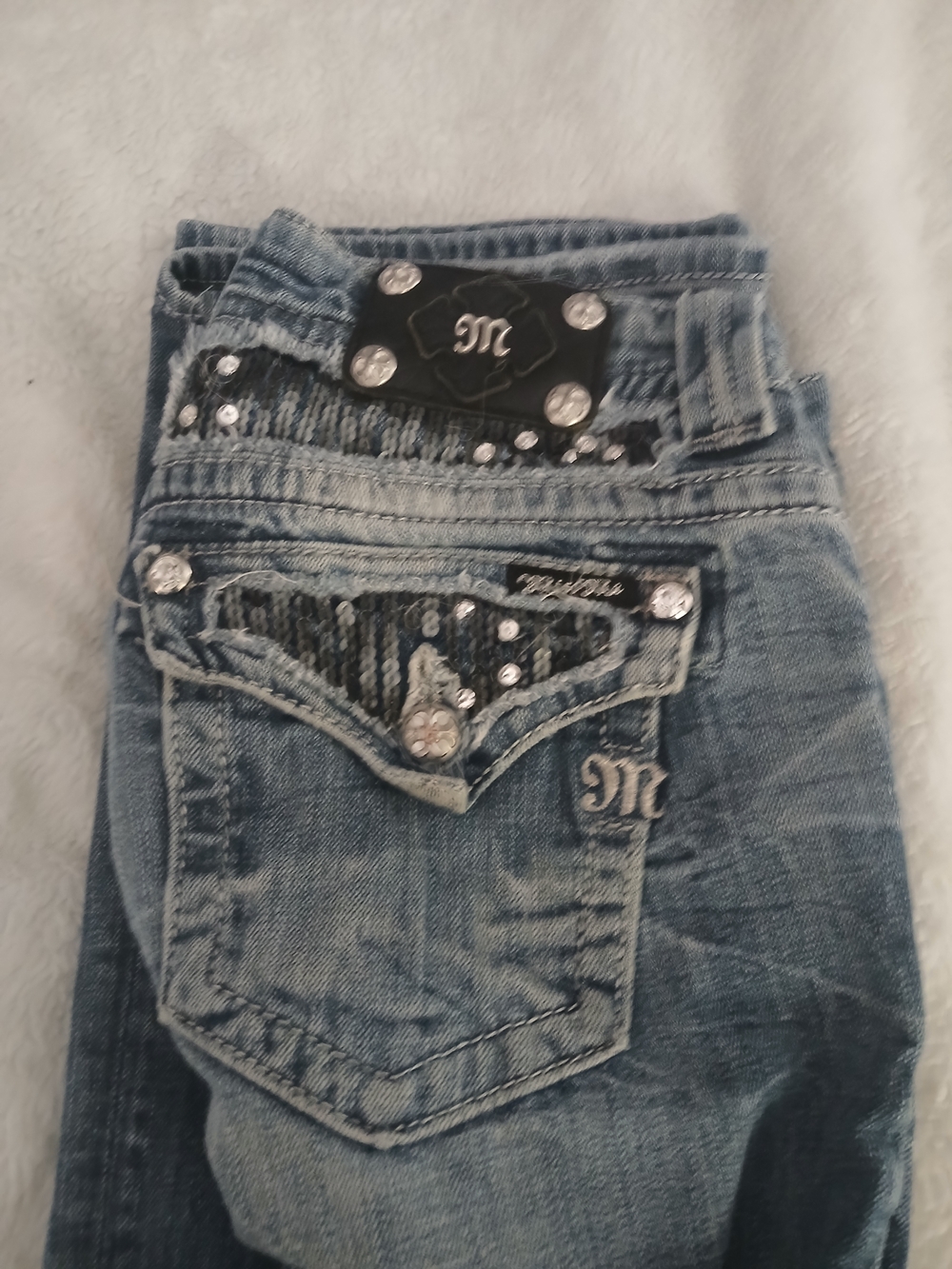 Miss Me Embellished Light Blue Women's Jeans